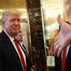 Donald Trump greets supporters, tourists and the curious at a Trump-owned building in midtown Manhattan July 22, 2015, in New York City.
Spencer Platt/Getty Images